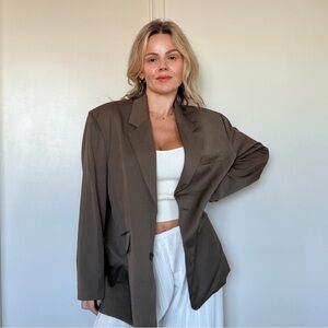 Classic Brown Blazer for Women